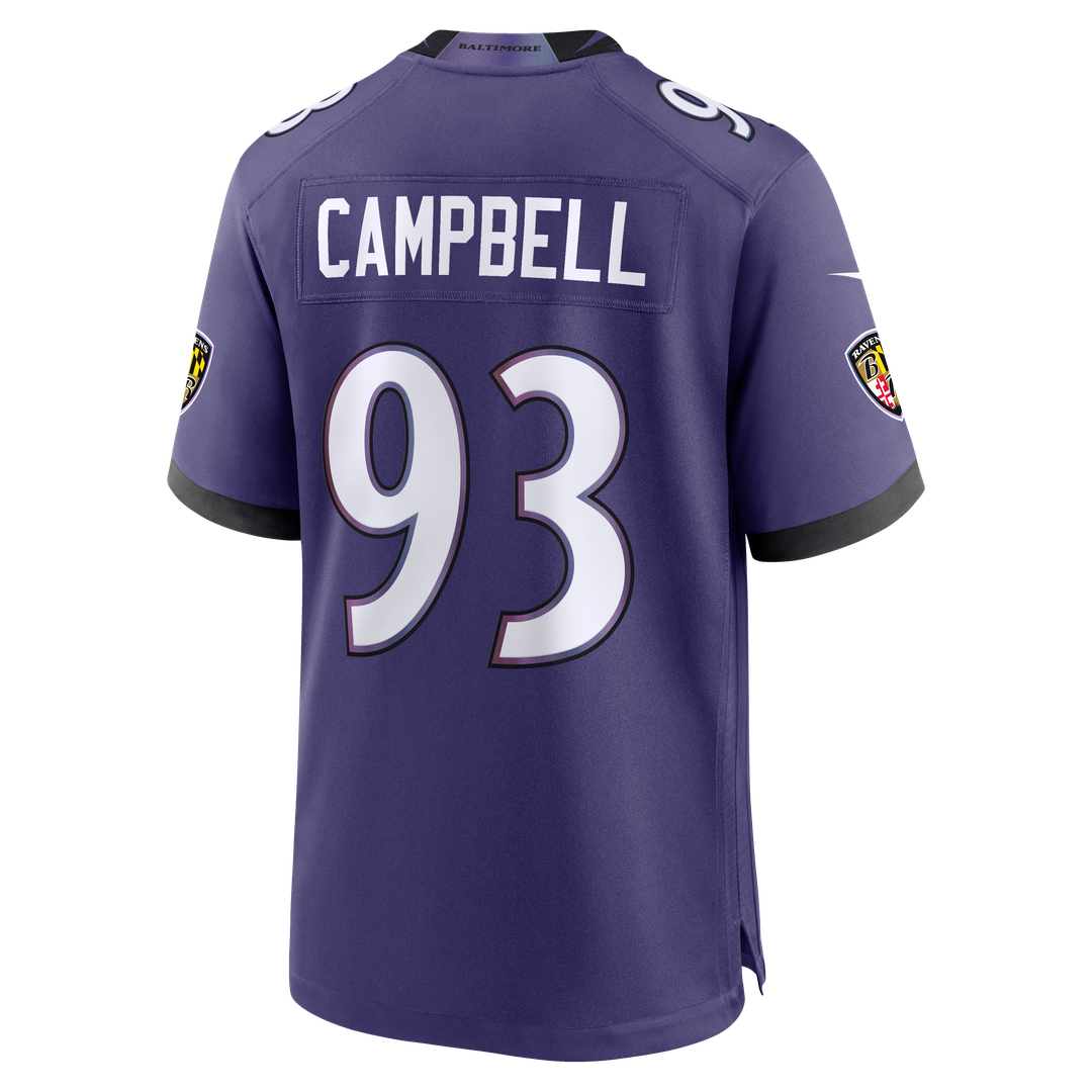 Baltimore Ravens Calais Campbell Nike Purple Game Jersey product image 3