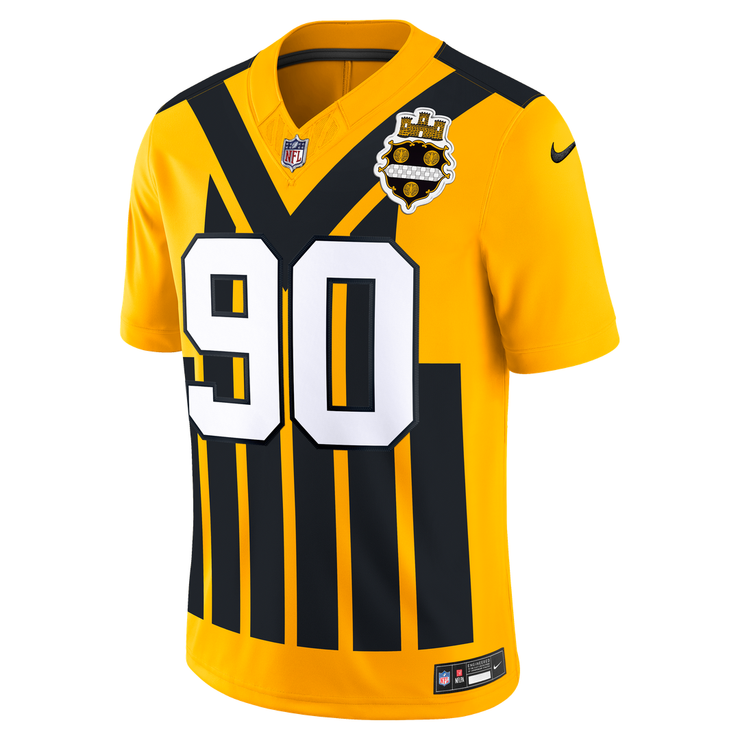 Pittsburgh Steelers T.J. Watt Nike Gold Alternate Vapor product image 2