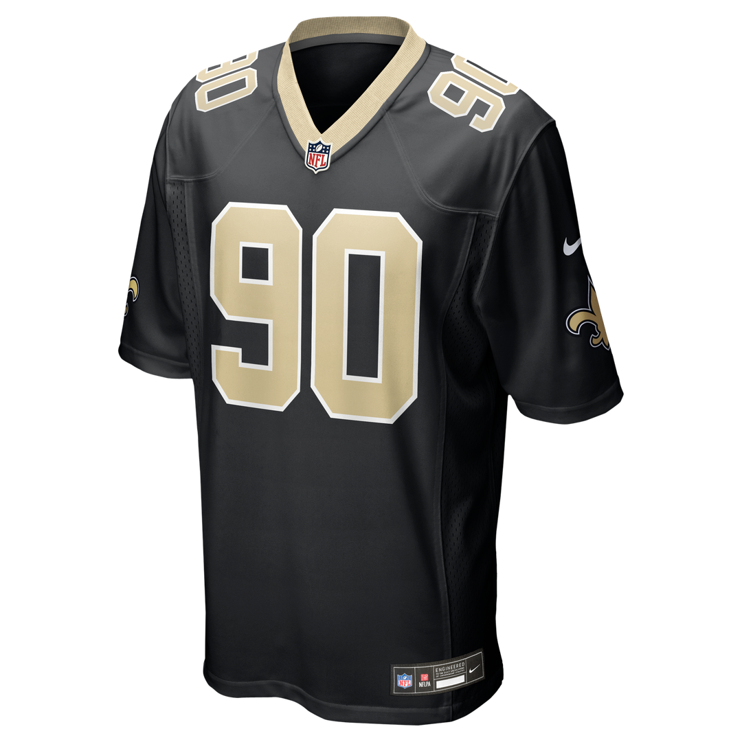 New Orleans Saints Bryan Bresee Nike Black Game Jersey product image 2