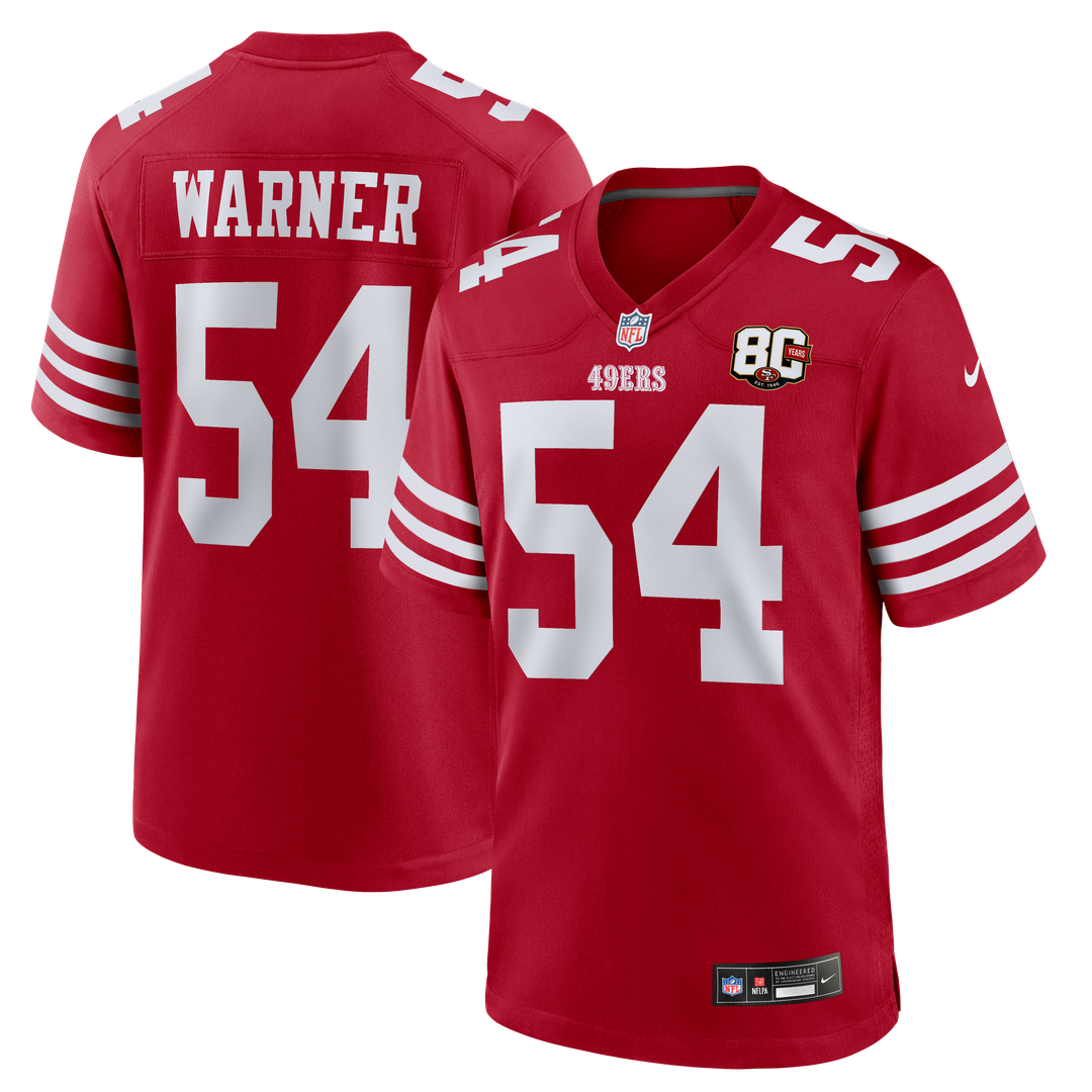 San Francisco 49ers Fred Warner Nike Scarlet 80th product image 11
