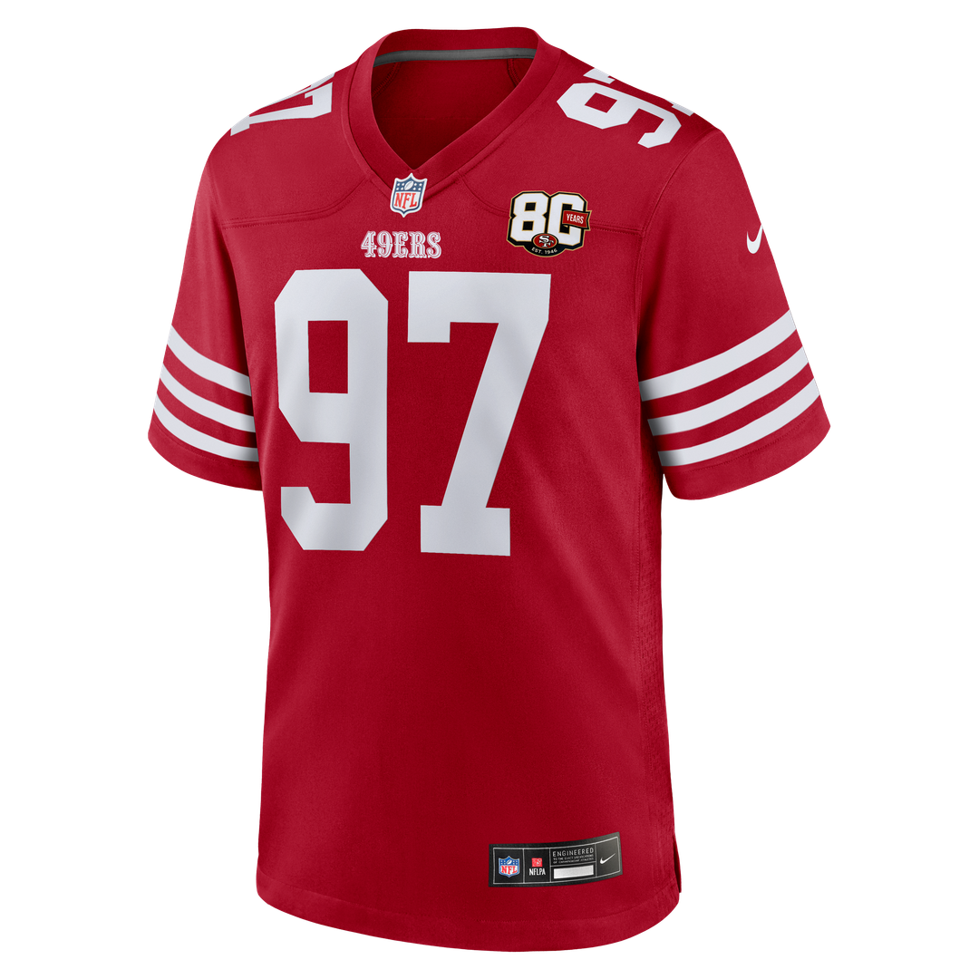 San Francisco 49ers Nick Bosa Nike White 80th Anniversary product image 12