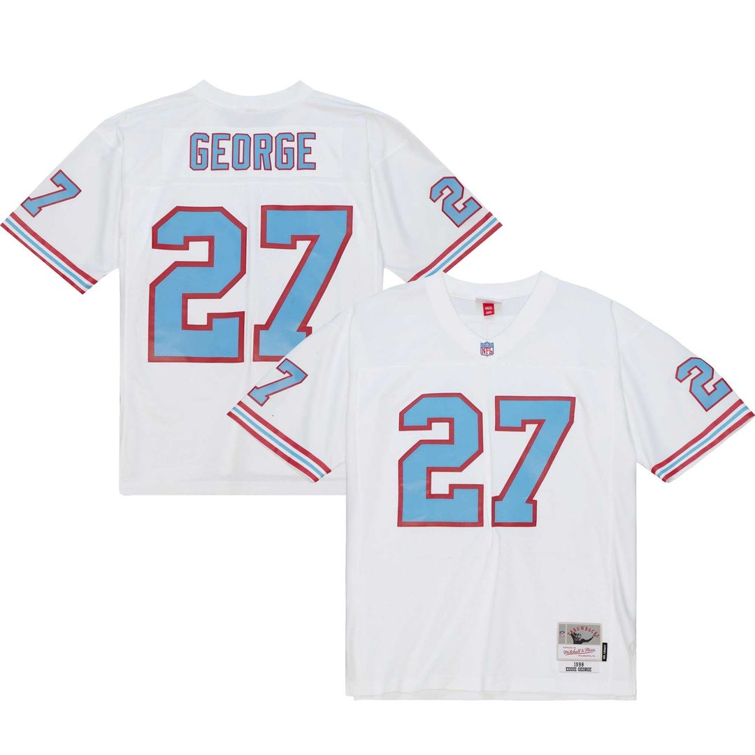 Tennessee Oilers Eddie George Mitchell & Ness White Legacy product image 1