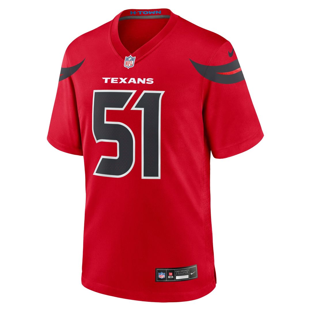 Houston Texans Will Anderson Jr. Nike Red Alternate Game product image 8
