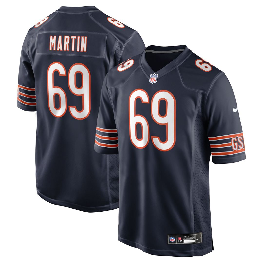Chicago Bears Jeremiah Martin Nike Navy Game Jersey product image 1