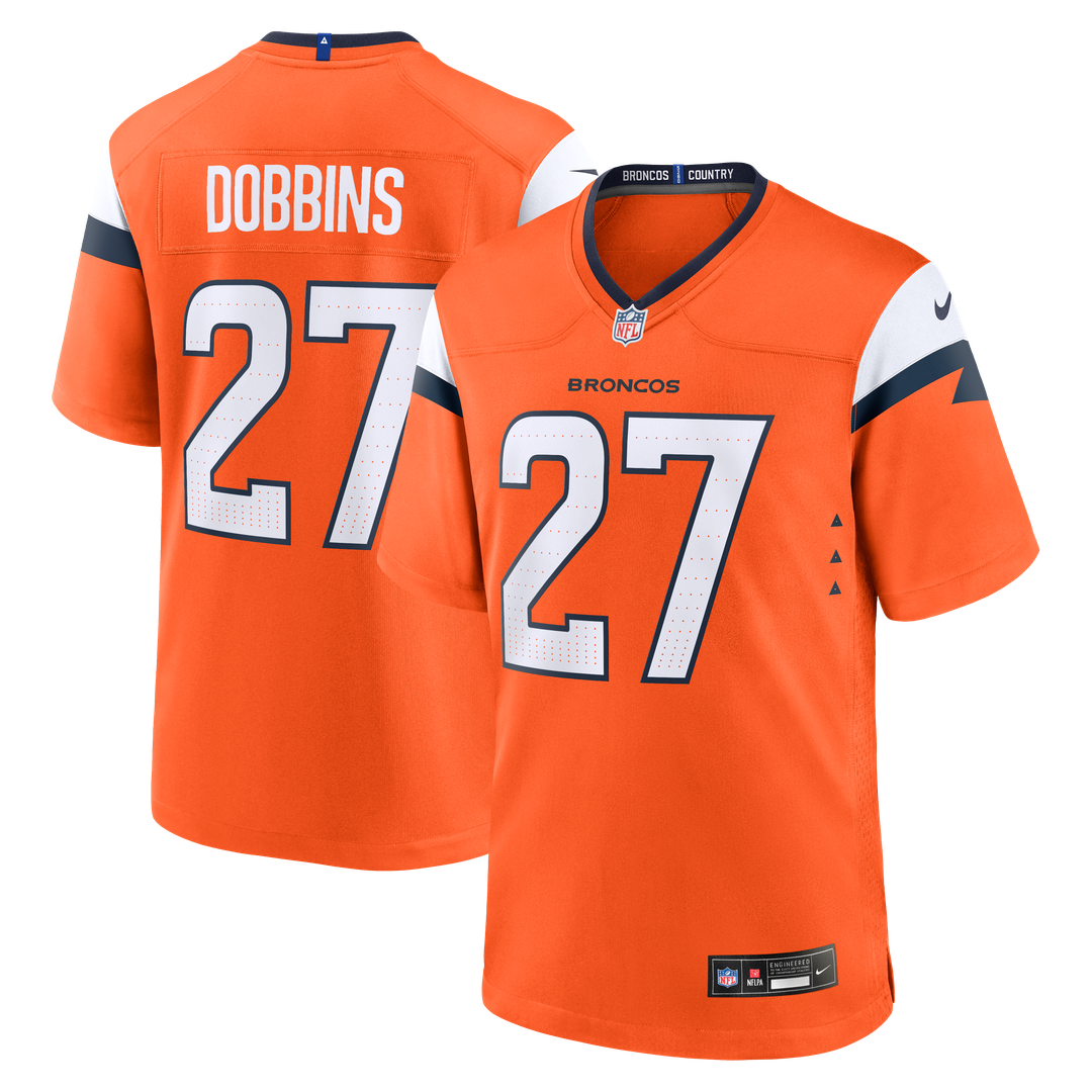 Denver Broncos J.K. Dobbins Nike Orange Game Jersey product image 1