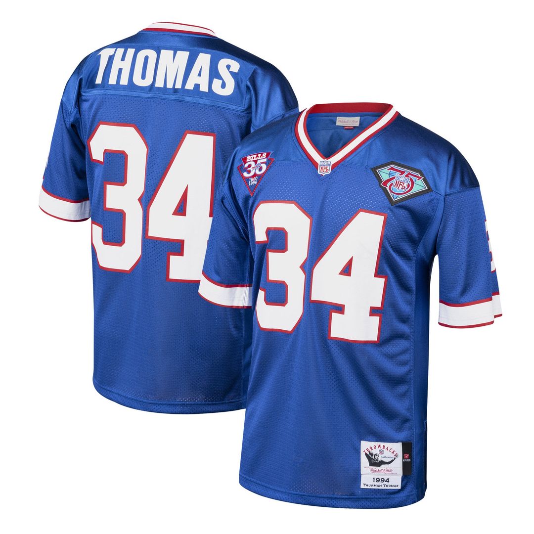 Buffalo Bills 1985 Thurman Thomas Mitchell & Ness Royal product image 1