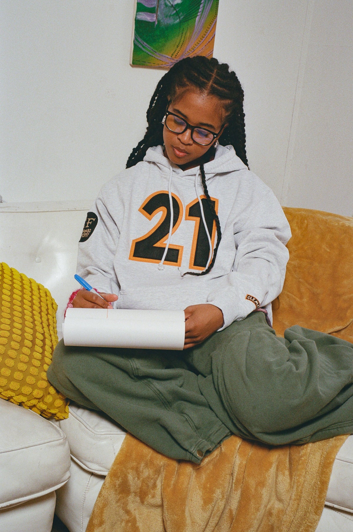 Karabo Poppy x Ebbets Field Roberto Clemente Heavyweight Cotton Pullover Hoodie product image 2, provided for visual
