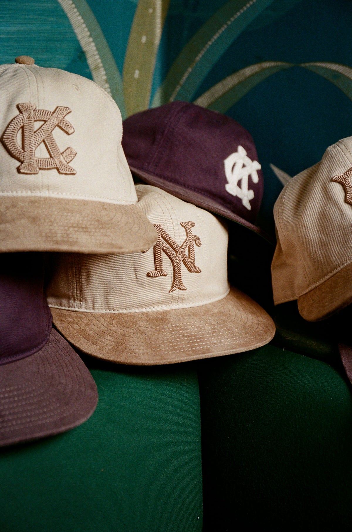 Kansas City Monarchs 1945 Cotton Twill Suede Ballcap product image 2, provided for visual reference and product detail review