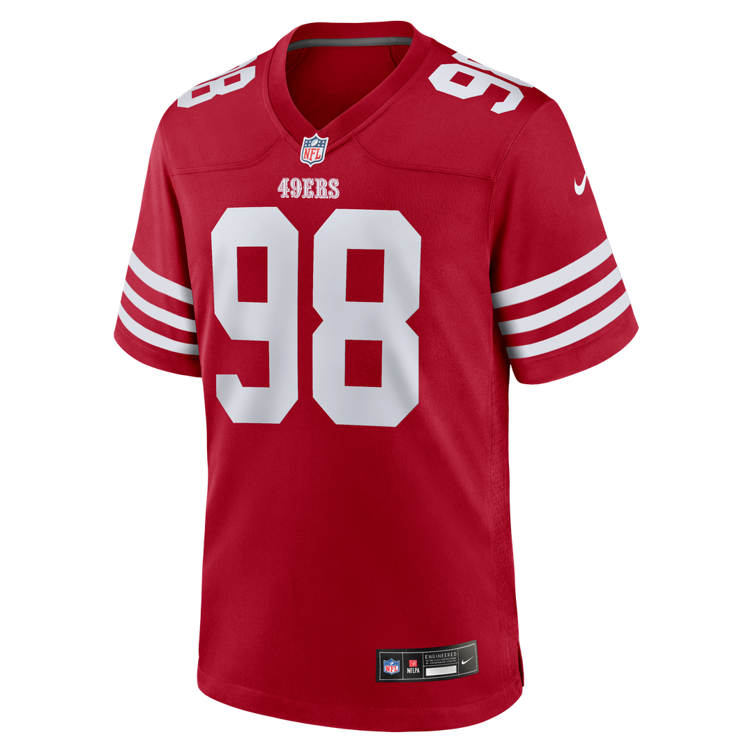 San Francisco 49ers Mykel Williams Nike Scarlet Game Jersey product image 2