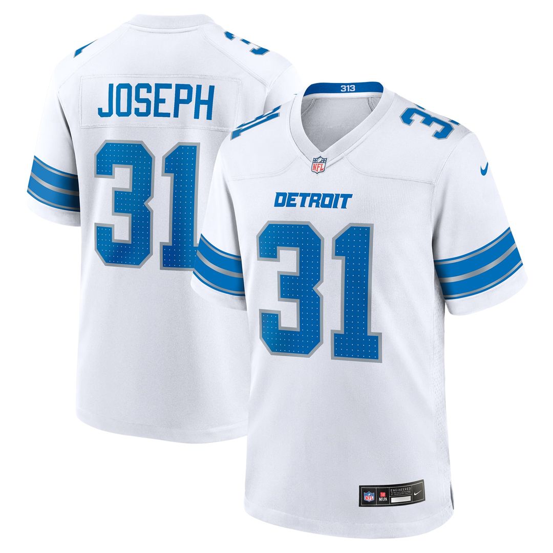 Detroit Lions Kerby Joseph Nike White Game Jersey product image 1