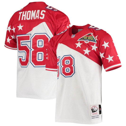 AFC Derrick Thomas Mitchell & Ness White/Red 1995 Pro Bowl product image 1