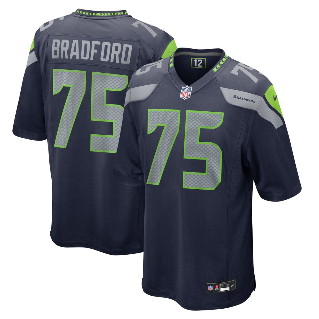 Seattle Seahawks Anthony Bradford Nike College Navy Game product image 1