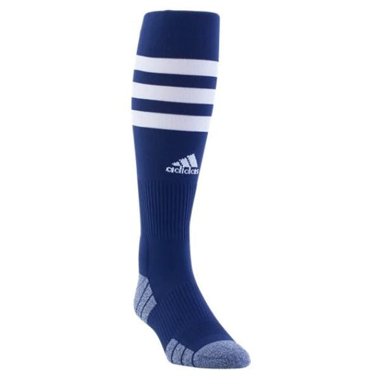 3 Stripe Hoop Soccer Sock Navy - Medium product image 1, provided for visual reference and product detail review