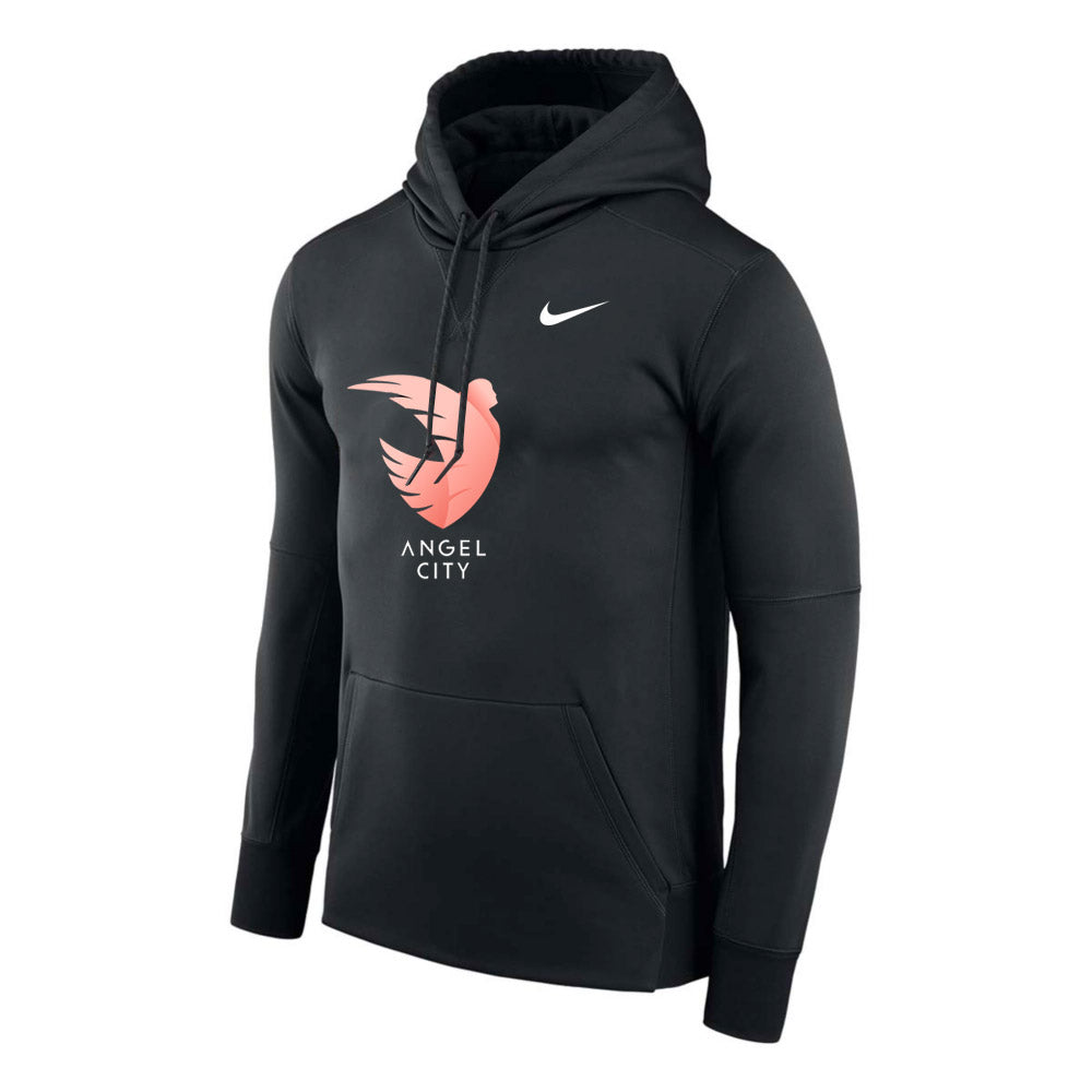 Nike Angel City FC Men Pullover Hoodie Black product image 1, provided for visual reference and product detail review
