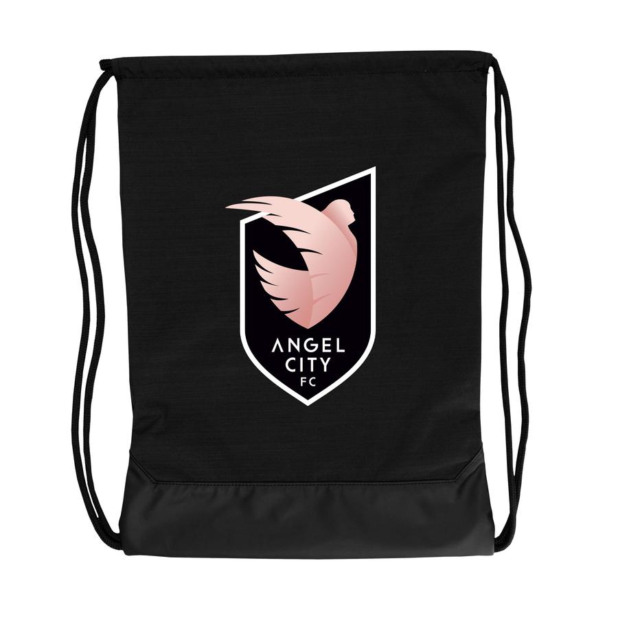 Angel City FC Nike Drawstring Bag product image 1, provided for visual reference and product detail review