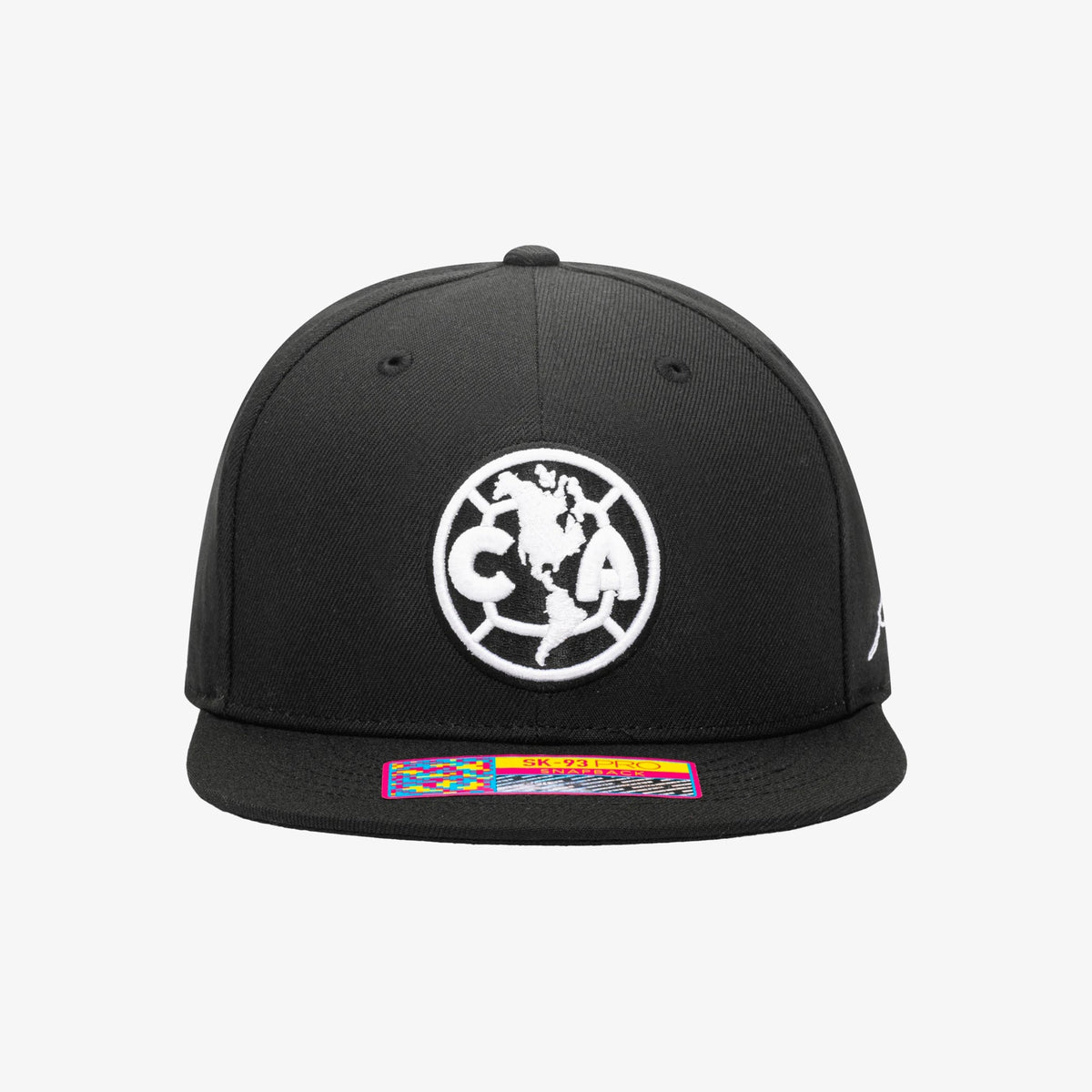 Fan Ink CLUB AMERICA HIT Snapback HAT BLACK product image 1, provided for visual reference and product detail review
