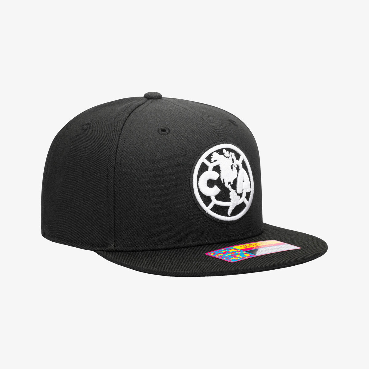 Fan Ink CLUB AMERICA HIT Snapback HAT BLACK product image 3, provided for visual reference and product detail review