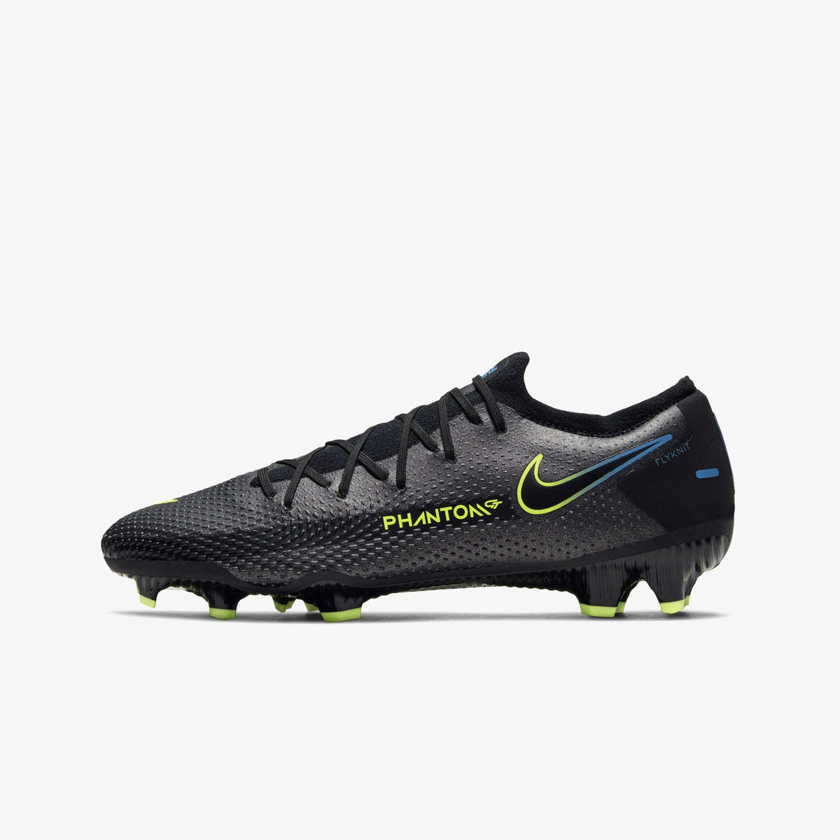 Phantom GT Pro FG Black Soccer Cleats product image 1, provided for visual reference and product detail review