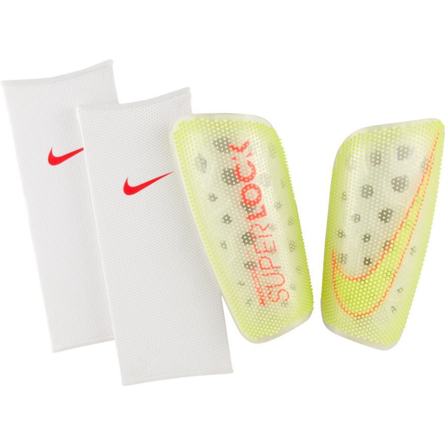 Nike Mercurial Lite SuperLock Soccer Shin Guards product image 1, provided for visual reference and product detail review