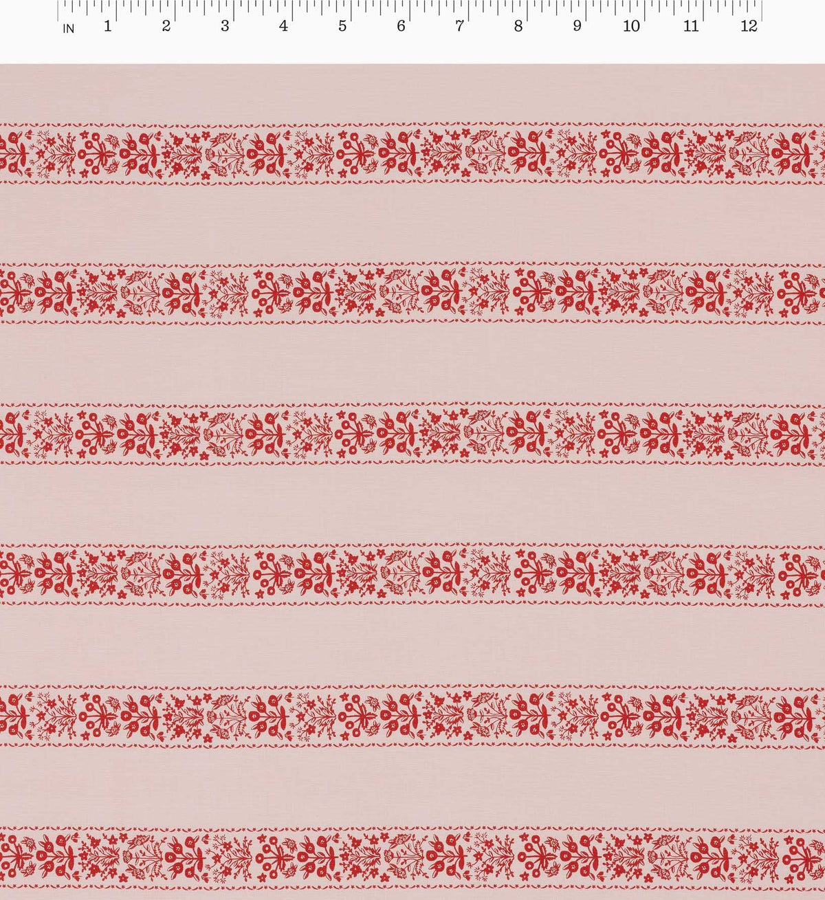 Estee Stripe Cotton Fabric - Pink