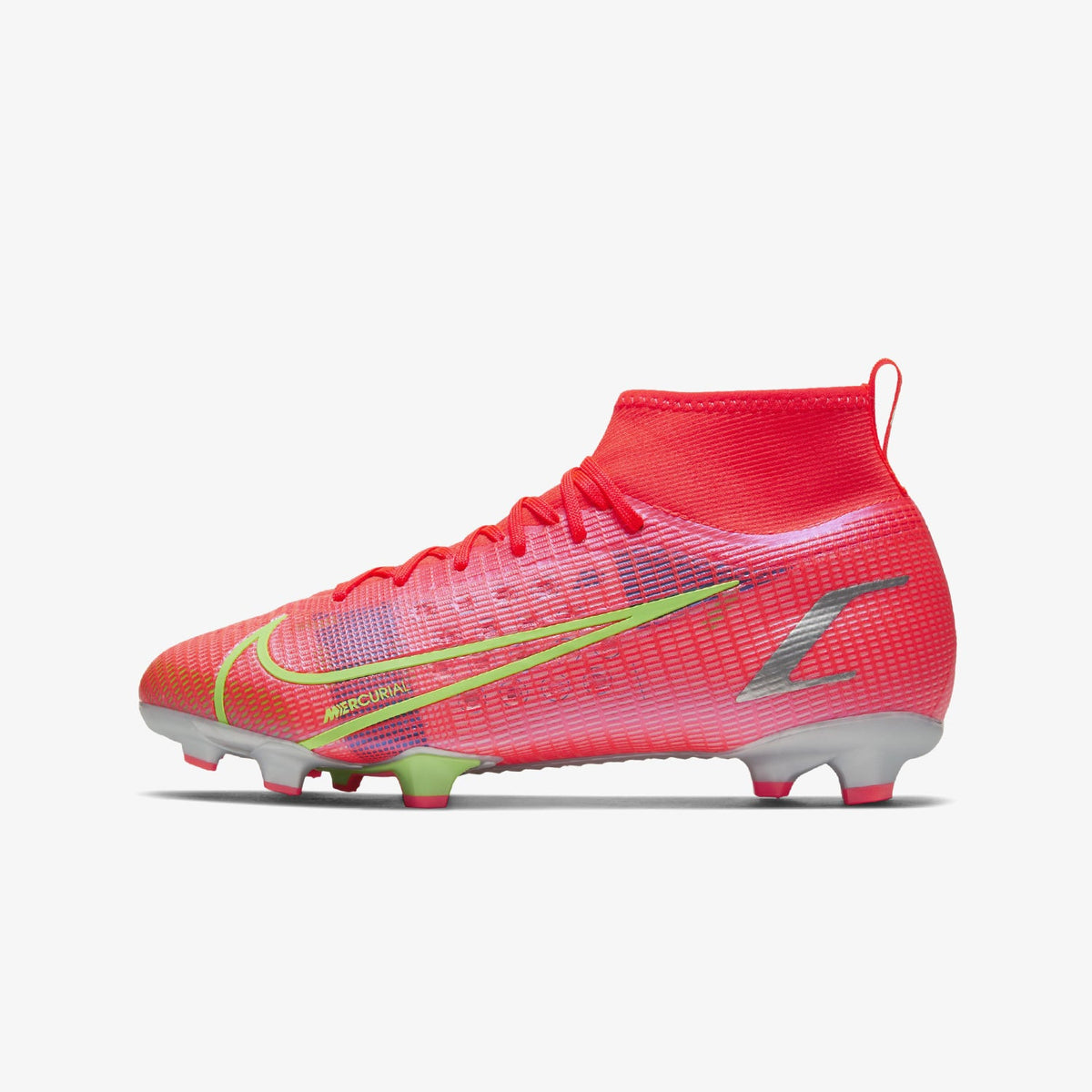 Nike Mercurial Superfly 8 Pro Firmground Soccer Cleat - Youth product image 1, provided for visual reference and product
