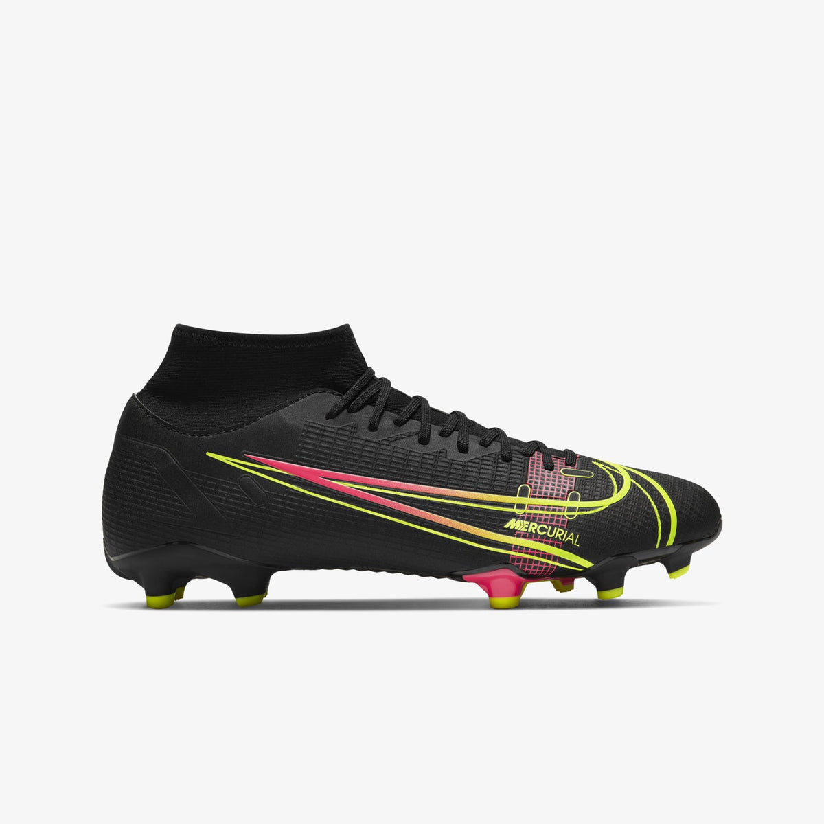 Mercurial Superfly 8 Academy Firm Ground Black for Men product image 3, provided for visual reference and product detail