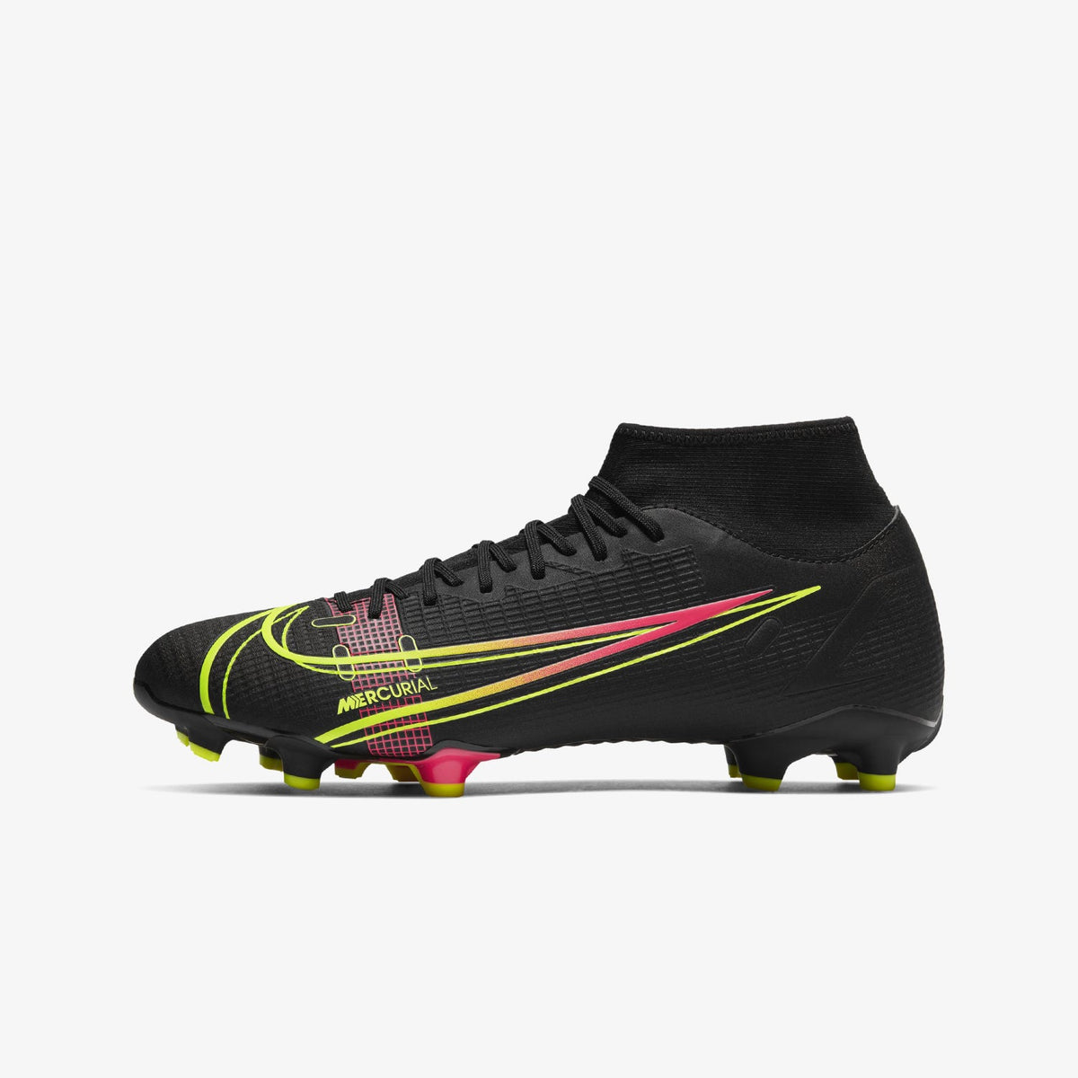 Mercurial Superfly 8 Academy Firm Ground Black for Men product image 1, provided for visual reference and product detail