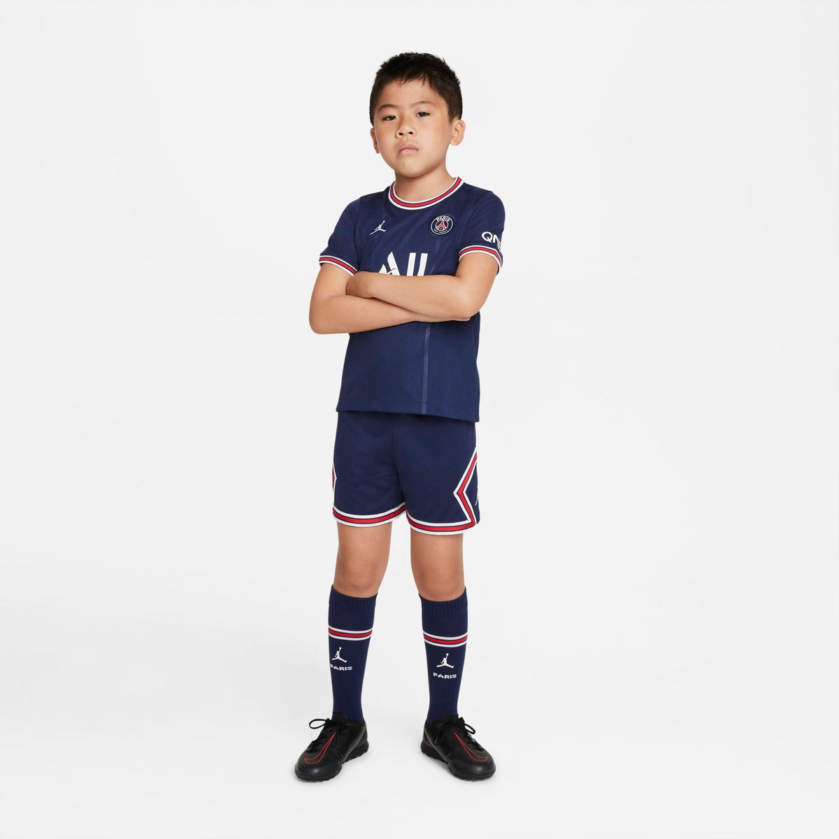 Paris Saint-Germain 2021/22 Home Little Kids' Soccer Kit product image 2, provided for visual reference and product detail