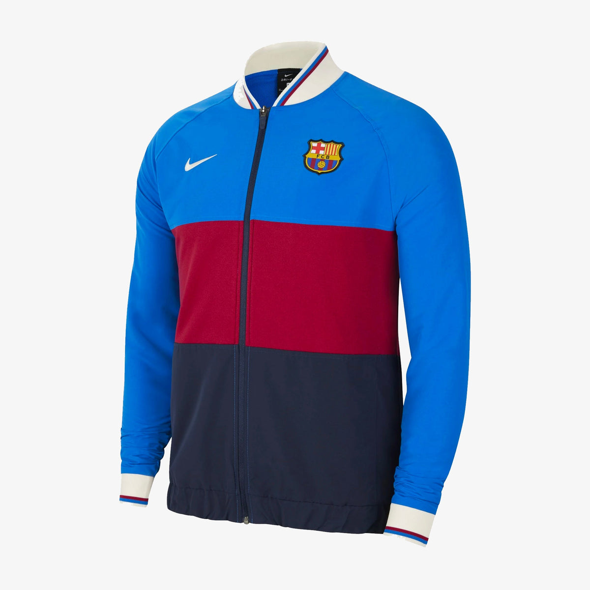 FC Barcelona Men Players Pre-Match Track Jacket 2022 product image 2, provided for visual reference and product detail review