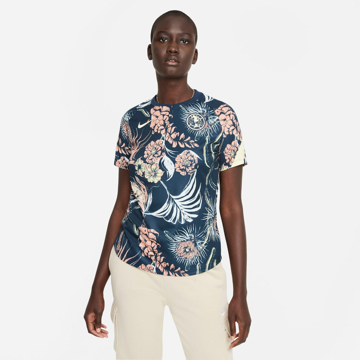 Club America Women Nike Dri-FIT Pre-Match Soccer Top product image 1, provided for visual reference and product detail review