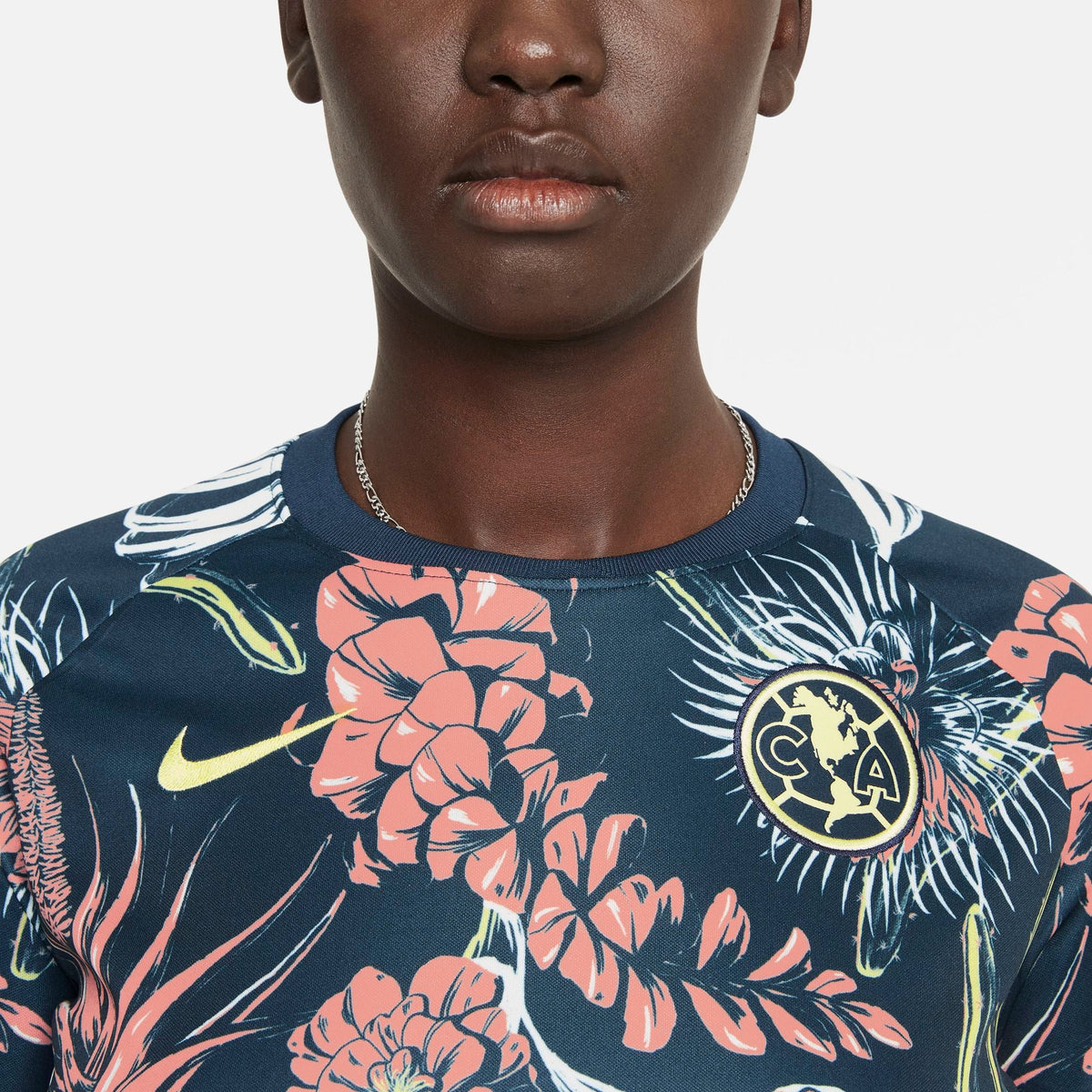Club America Women Nike Dri-FIT Pre-Match Soccer Top product image 4, provided for visual reference and product detail review