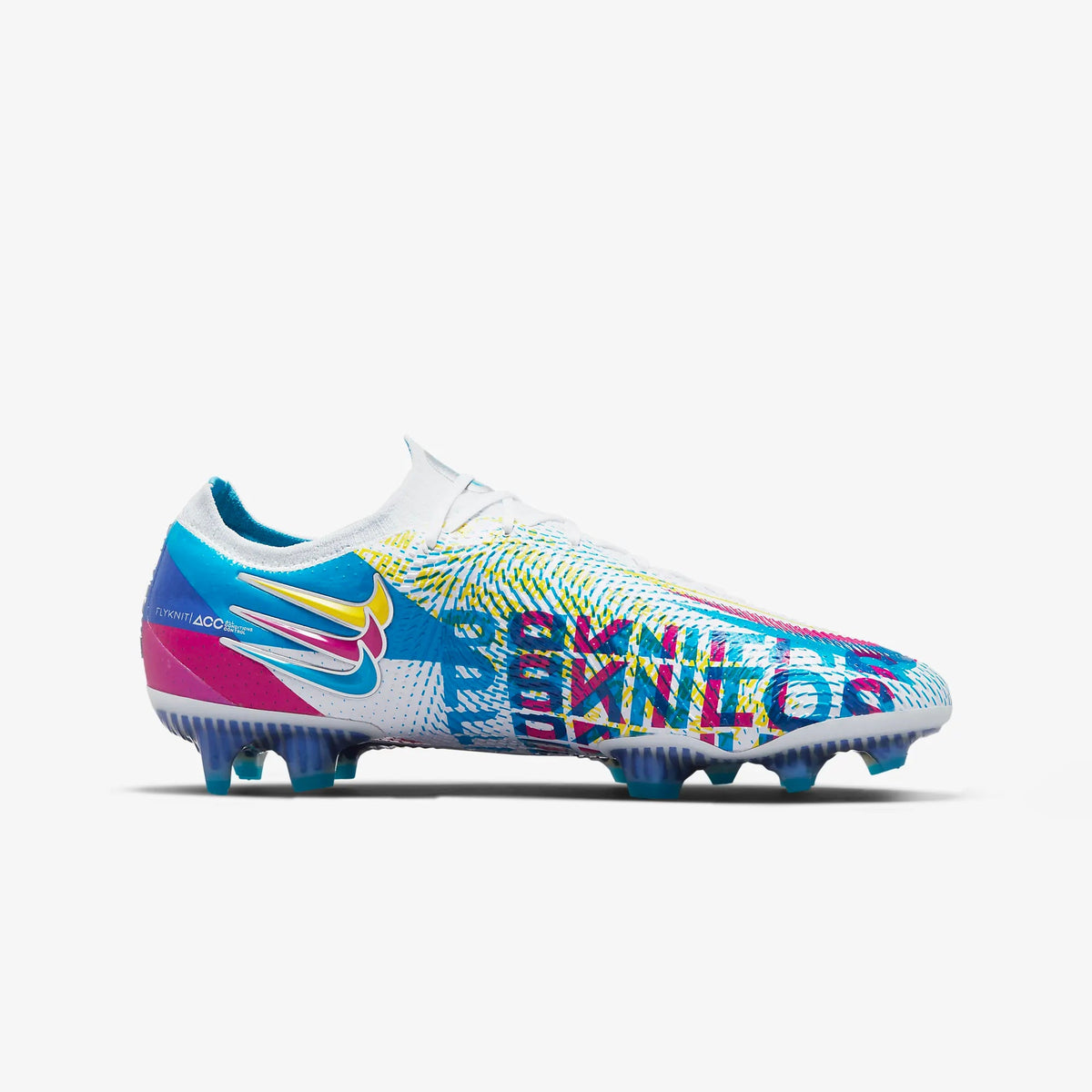 Phantom GT Elite 3D FG Soccer Cleats - Chlorine Blue/Opti Yellow/White/Pink Blast product image 2, provided for visual
