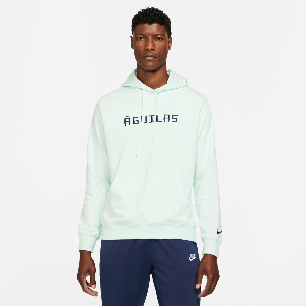 Nike Club America Men French Terry Soccer Hoodie product image 1, provided for visual reference and product detail review