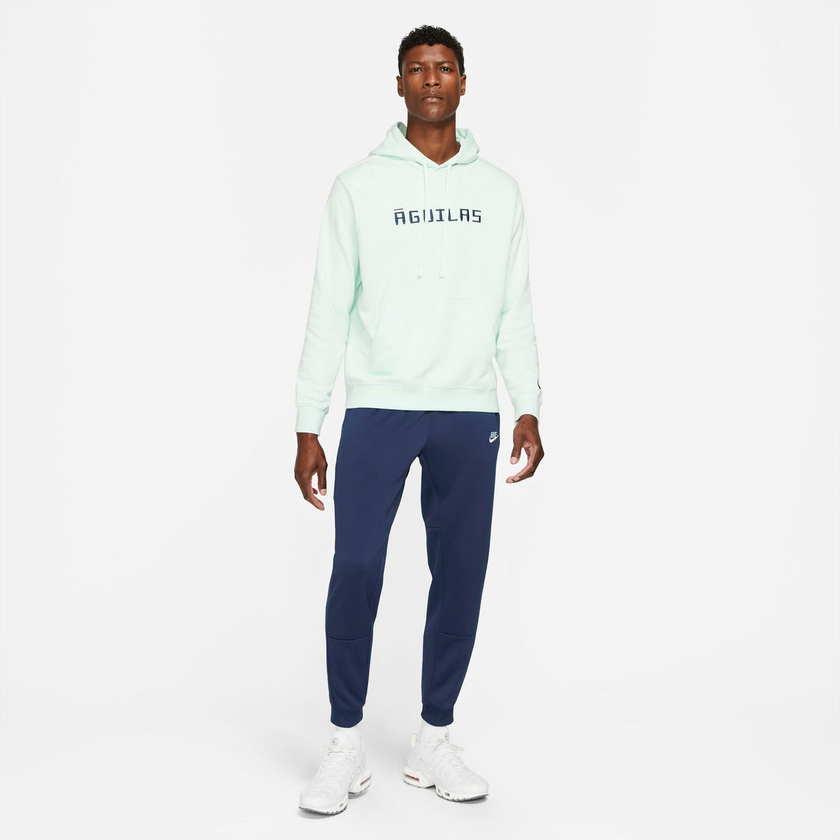 Nike Club America Men French Terry Soccer Hoodie product image 6, provided for visual reference and product detail review