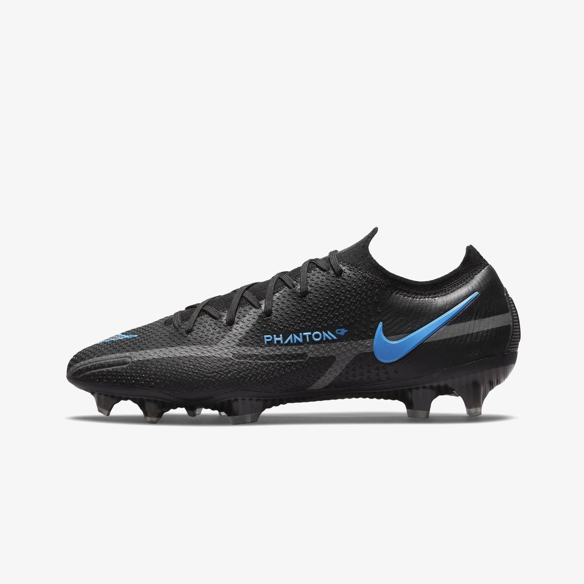 Phantom GT2 Elite FG Firm-Ground Soccer Cleat Black product image 1, provided for visual reference and product detail review