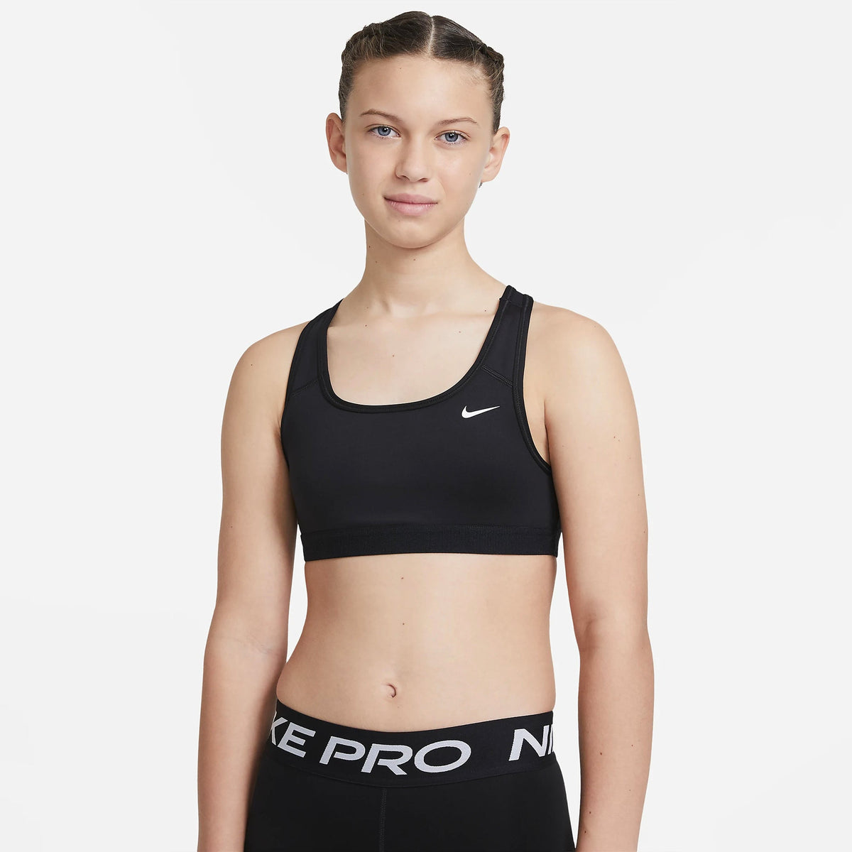 Nike Swoosh Girl's Bra product image 1, provided for visual reference and product detail review