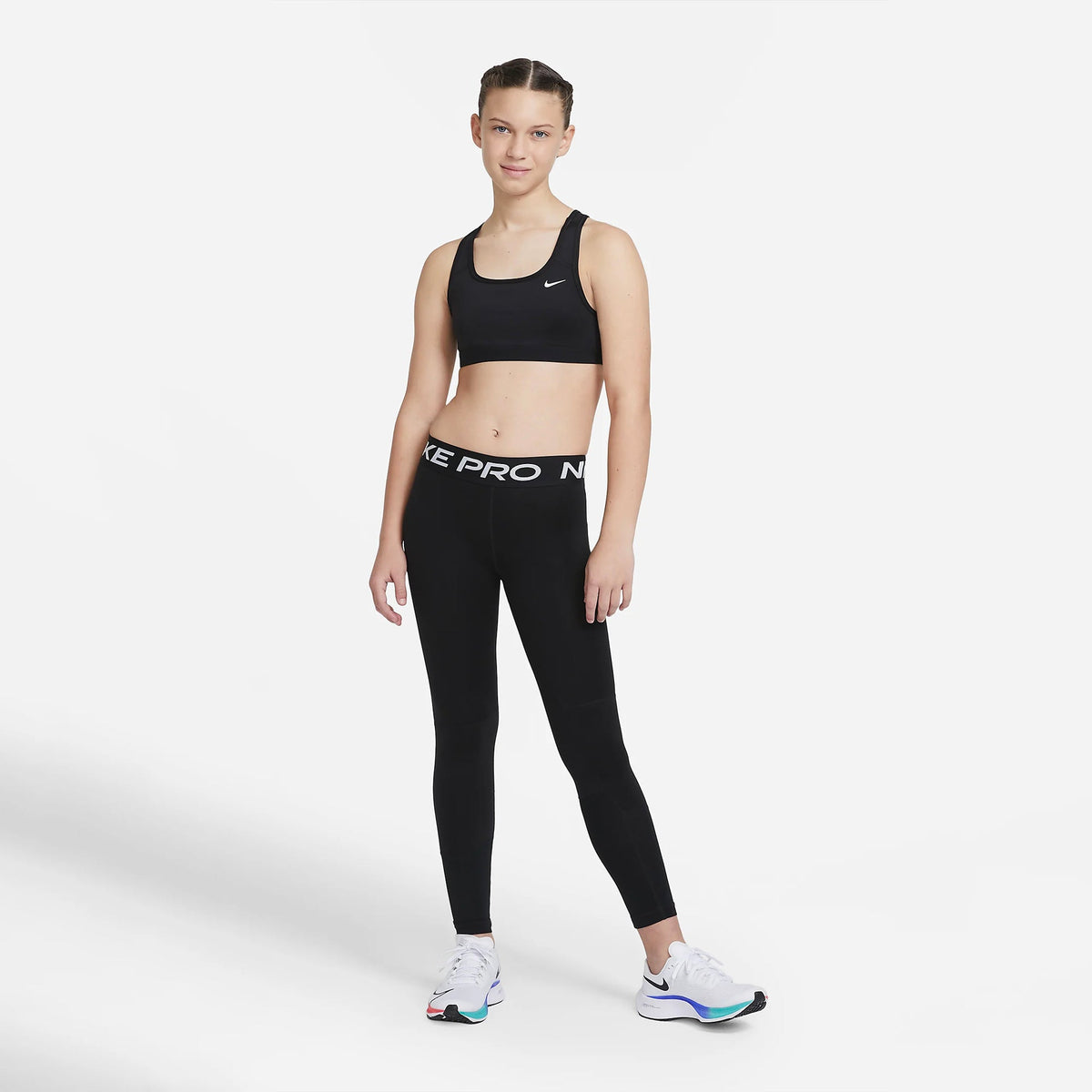 Nike Swoosh Girl's Bra product image 3, provided for visual reference and product detail review