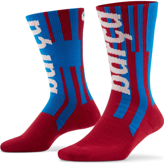 FC Barcelona SNKR Sox Soccer Crew Socks product image 1, provided for visual reference and product detail review