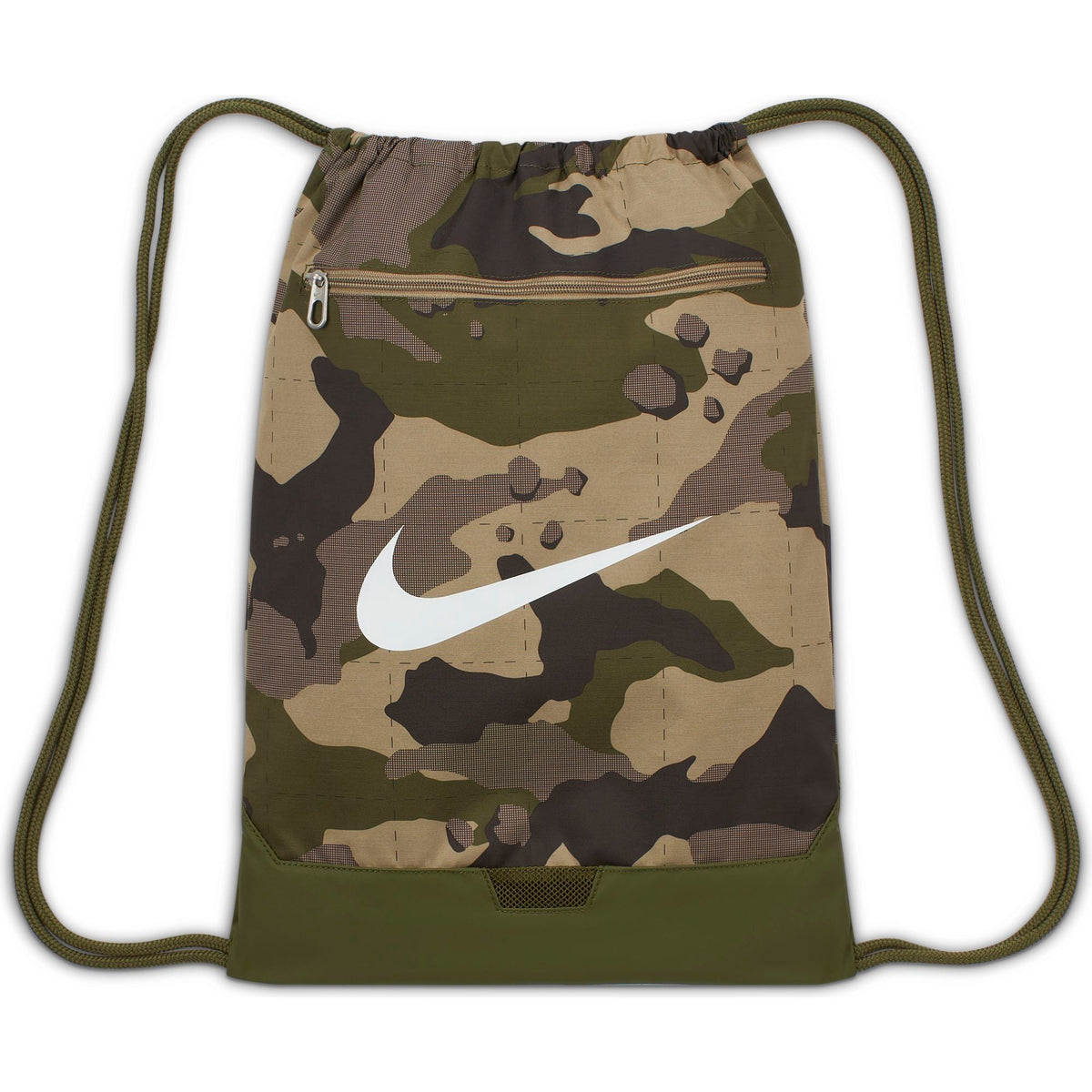 Nike Brasilia Camo Training Gym Sack product image 1, provided for visual reference and product detail review