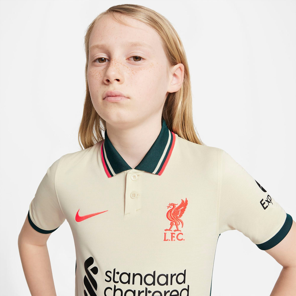 Liverpool FC 2021/22 Stadium Away Big Kids' Soccer Jersey product image 7, provided for visual reference and product detail