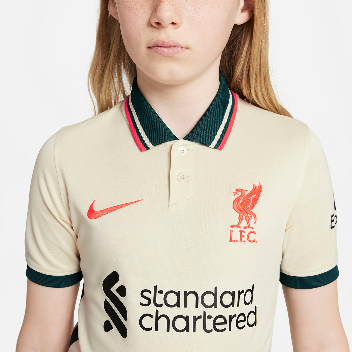 Liverpool FC 2021/22 Stadium Away Big Kids' Soccer Jersey product image 6, provided for visual reference and product detail