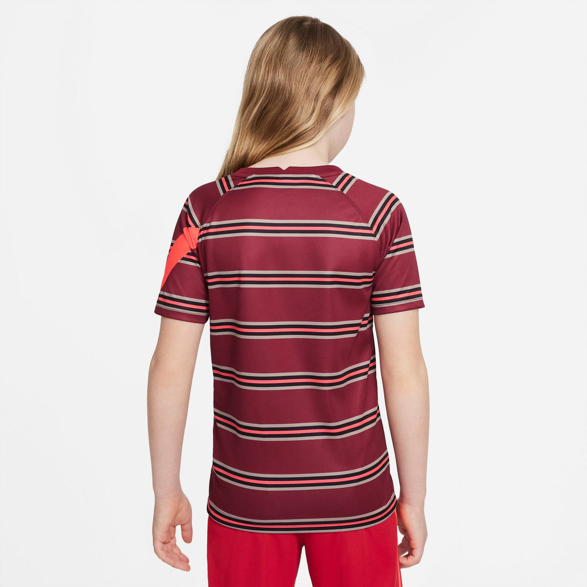 Liverpool FC Big Kids' Pre-Match Short-Sleeve Soccer Top product image 2, provided for visual reference and product detail