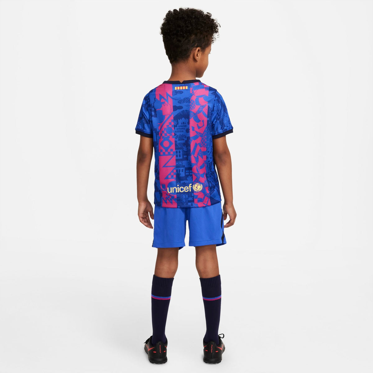 FC Barcelona 2021/22 Third Little Kids' Soccer Kit product image 2, provided for visual reference and product detail review