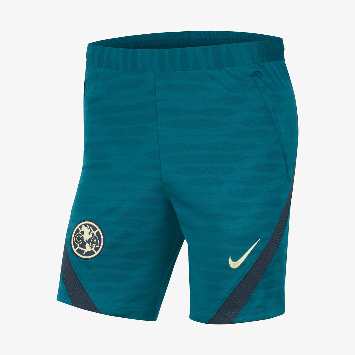 Nike Club America Men Strike Dri-FIT Knit Soccer Shorts product image 1, provided for visual reference and product detail