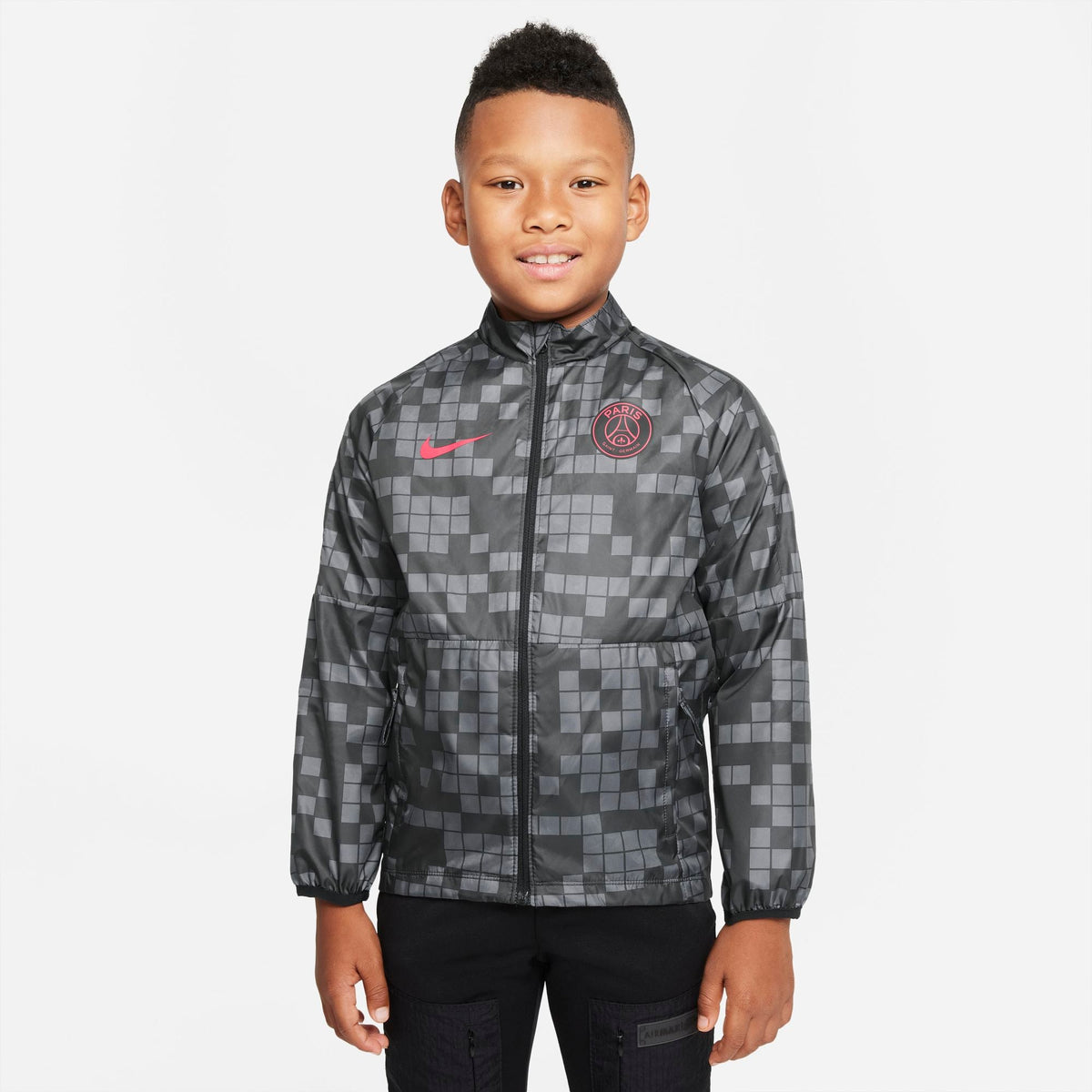 Paris Saint-Germain Repel Academy AWF Big Kids' Soccer Jacket product image 1, provided for visual reference and product