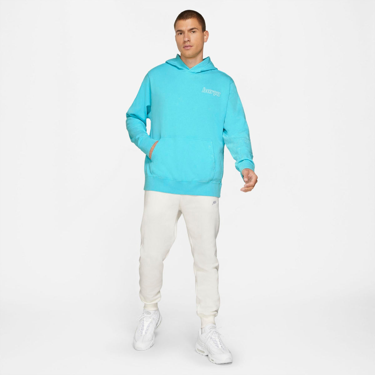 FC Barcelona Men French Terry Pullover Hoodie product image 10, provided for visual reference and product detail review