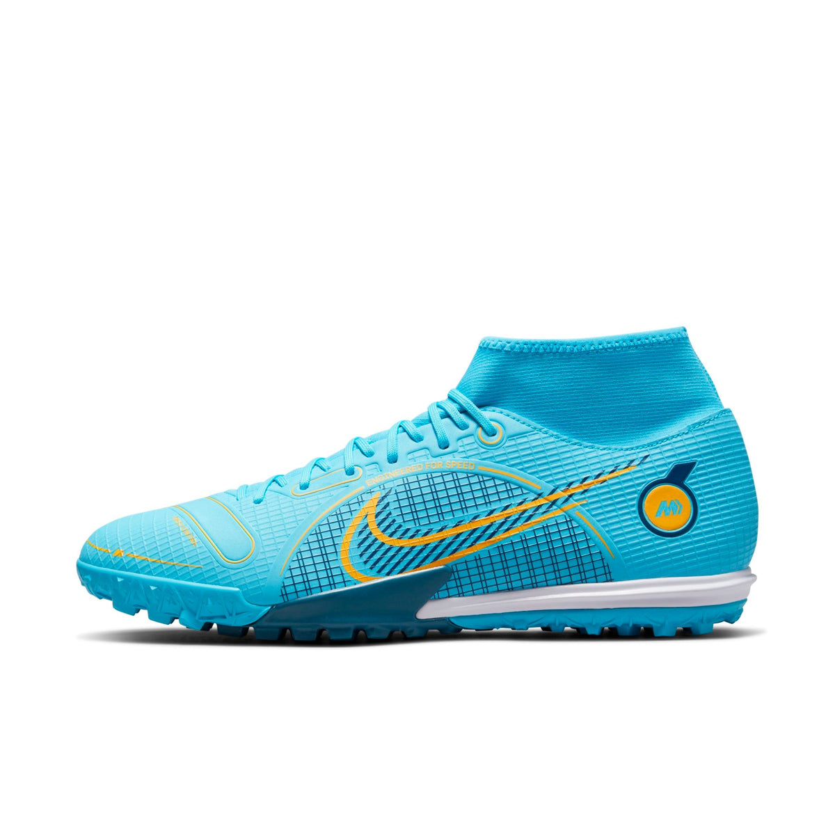 Nike Mercurial Superfly 8 Academy TF Turf Soccer Shoes product image 1, provided for visual reference and product detail