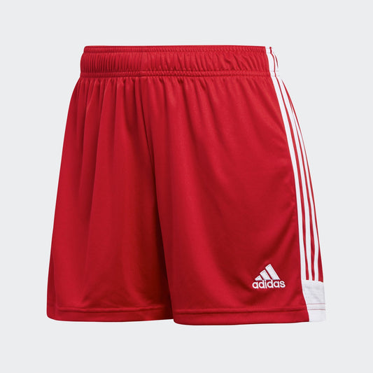 adidas Women Tastigo 19 Shorts - Power Red/White product image 1, provided for visual reference and product detail review