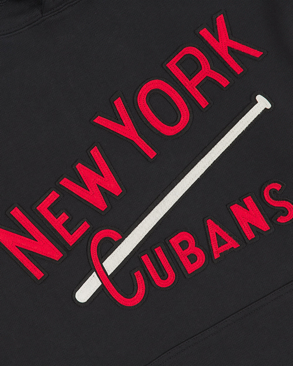 New York Cubans Heavyweight Cotton Terry Pullover Hoodie product image 3, provided for visual reference and product detail