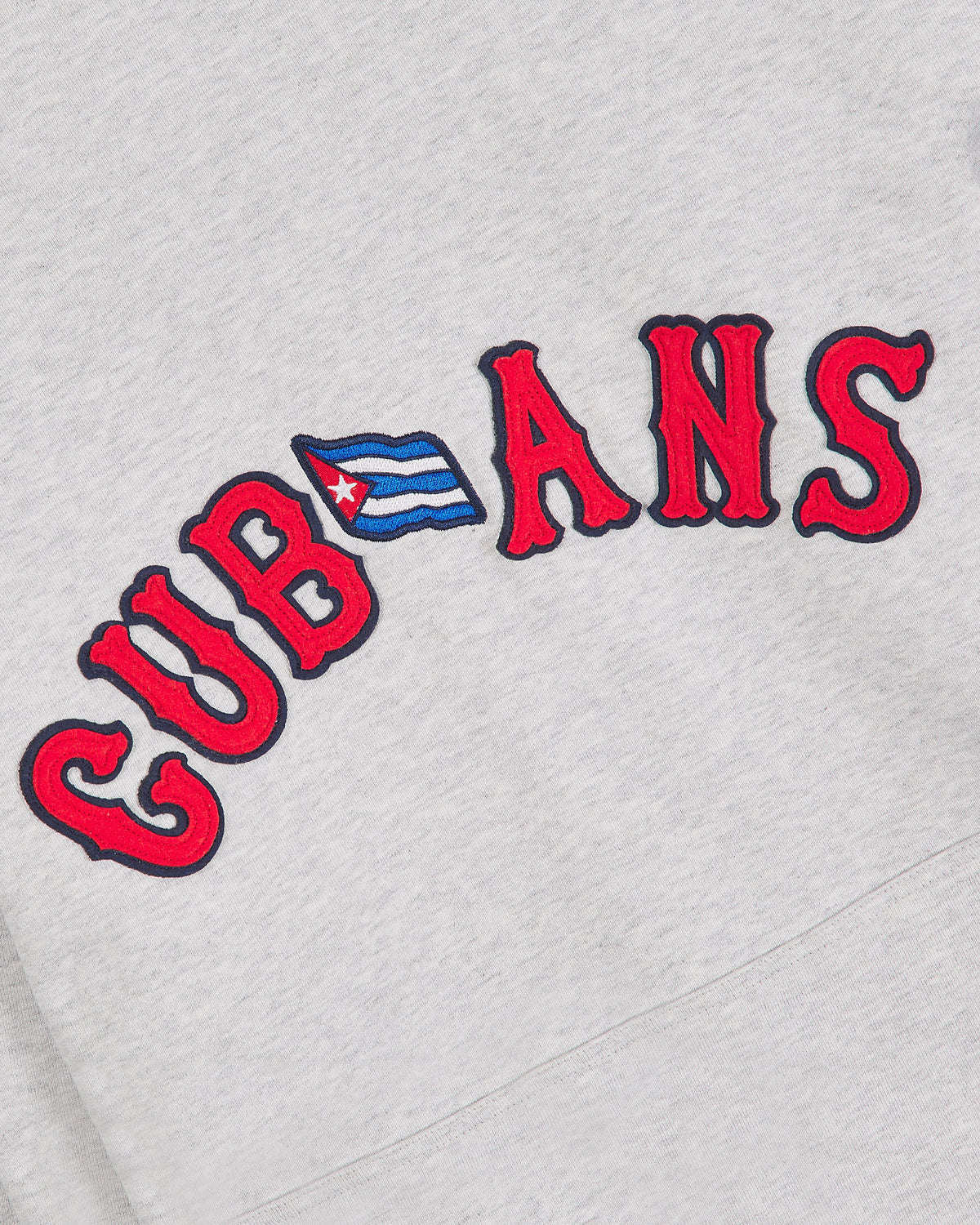 New York Cubans Heavyweight Cotton Terry Pullover Flag Hoodie product image 3, provided for visual reference and product